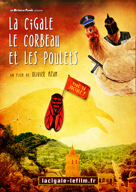 La cigale, le corbeau et les poulets